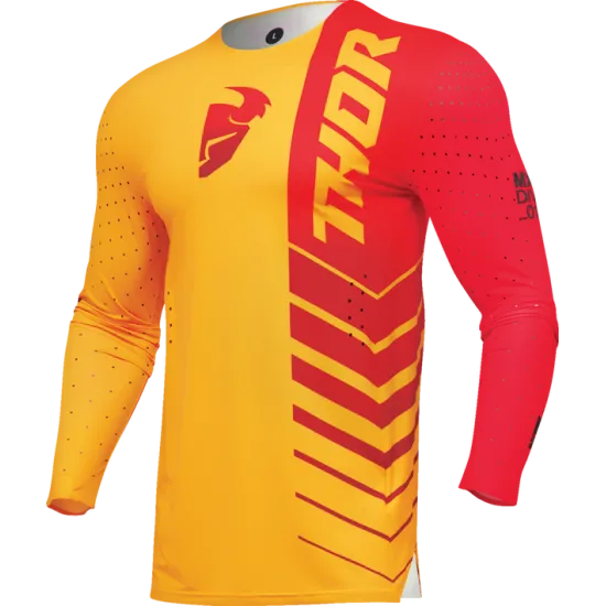 Мотокрос джърси THOR PRIME ANALOG YELLOW/RED - Мотокрос джърси от марка Thor