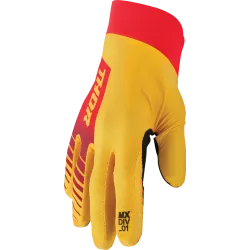 Мотокрос ръкавици THOR AGILE ANALOG YELLOW/RED