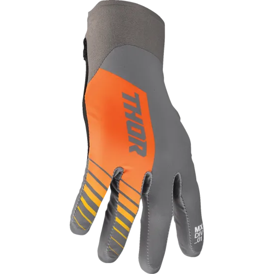 Мотокрос ръкавици THOR AGILE SOLID GRAY/ORANGE - Мотокрос ръкавици от марка Thor
