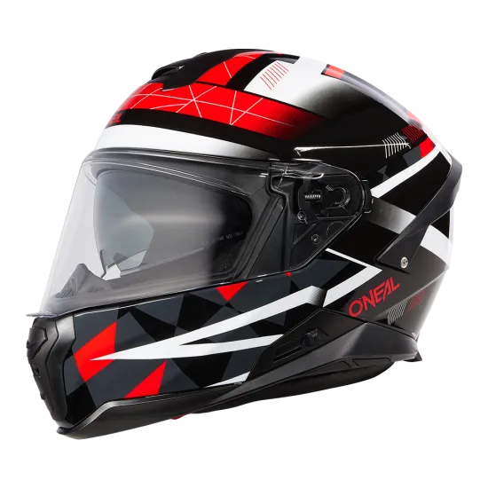 Каска O'NEAL CHALLENGER EXO BLACK/GRAY/RED V.24 с ABS коруба и модерна вентилация