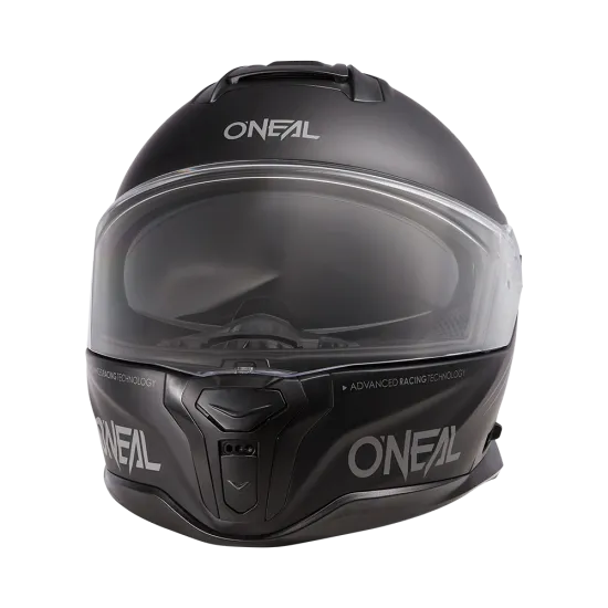 Каска O'NEAL CHALLENGER SOLID BLACK V.24 – минималистичен дизайн и висока защита