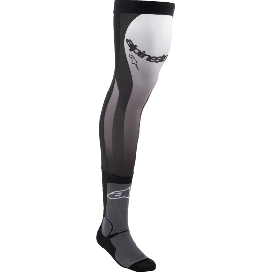 Мотокрос чорапи ALPINESTARS KNEE BRACE BLK/WT - Мотокрос аксесоари от марка Alpinestars