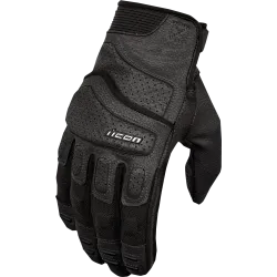 Кожени мото ръкавици ICON SUPERDUTY3 - BLACK