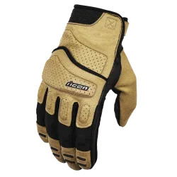Кожени мото ръкавици ICON SUPERDUTY3 - TAN