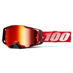 Мотокрос очила 100% ARMEGA RED - MIRROR RED
