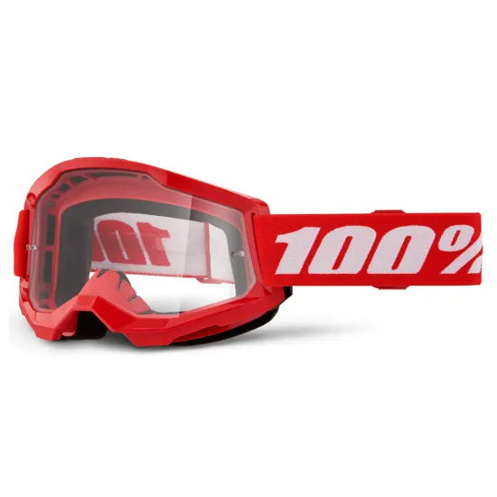 Мотокрос очила 100% STRATA2 RED 24 - Мотокрос очила от марка 100%