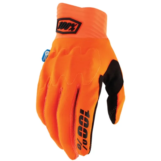 Мотокрос ръкавици 100% COGNITO SMART SHOCK FLUO ORANGE - Мотокрос ръкавици от марка 100%