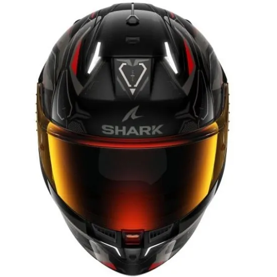SHARK SKWAL i3 LINIK BLACK/RED - каска с LED стоп светлини