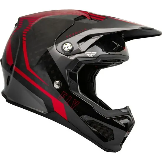 Мотокрос каска FLY RACING Formula Carbon Tracer Helmet - Red/Black