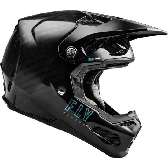 Мотокрос каска FLY RACING Formula Smart Carbon Solid Helmet - Black - Мотокрос каски от марка Fly Racing