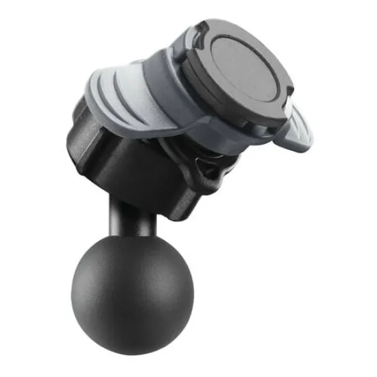 Черен полимерен адаптер OPTILINE Ball Adaptor с характерната сферична глава на RAM Mount системата
