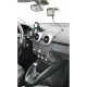 Черни пластмасови кабелни скоби LAMPA с отвори за кабели и залепваща основа, показани в автомобилен интериор с USB кабели