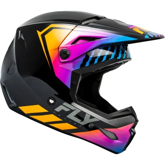 Мотокрос каска FLY RACING Formula Kinetic Menace - Black/Sunrise - Мотокрос каски от марка Fly Racing