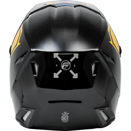 Мотокрос каска FLY RACING Formula Kinetic Menace - Black/Sunrise - Мотокрос каски от марка Fly Racing