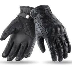 Дамски кожени ръкавици 70 DEGREES SUMMER URBAN BLACK