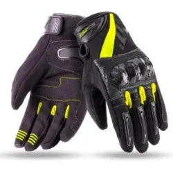 Текстилни ръкавици 70 DEGREES SUMMER NAKED BLACK/YELLOW FLUO