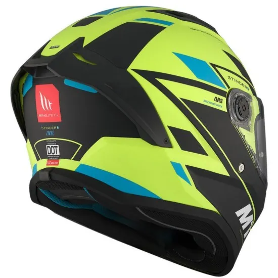 Каска MT STINGER 2 ZIVZE C3 MATT FLUO YELLOW с висока устойчивост и флуоресцентен жълт дизайн