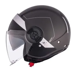 КАСКА ЗА СКУТЕР MT VIALE S SV 68 UNIT D2 MATT BLACK/GRAY