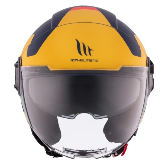 КАСКА ЗА СКУТЕР MT VIALE S SV BETA D3 MATT BLACK/YELLOW - Каски за скутер от марка MT