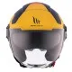 КАСКА ЗА СКУТЕР MT VIALE S SV BETA D3 MATT BLACK/YELLOW - Каски за скутер от марка MT
