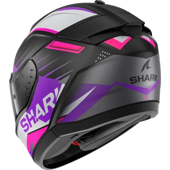 Каска SHARK RIDILL 2 BERSEK BLACK/WHITE/PINK - безопасна и стилна каска