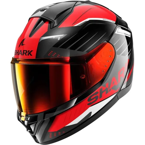 Каска SHARK RIDILL 2 BERSEK BLACK/WHITE/RED - модерна каска с висока защита