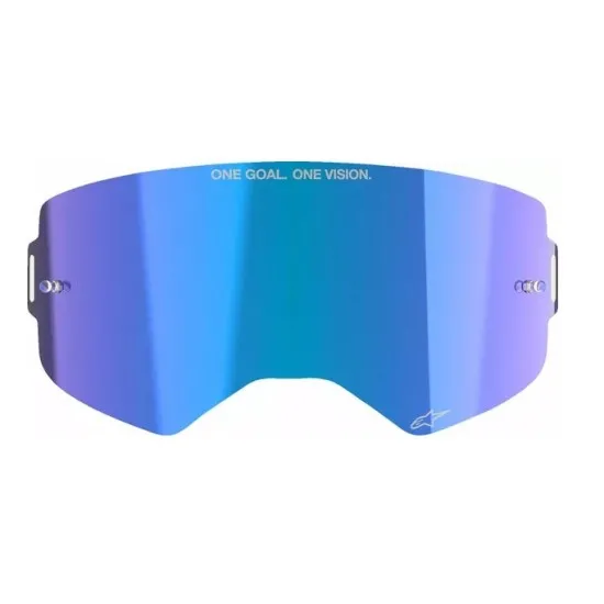 Плака за мотокрос очила ALPINESTARS SUPERTECH BLUE MIRROR - Мотокрос очила от марка Alpinestars