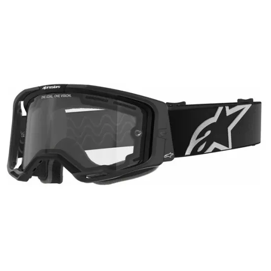 Мотокрос очила Alpinestars Vision 8 Corp Black Clear - защита, комфорт и широко зрително поле