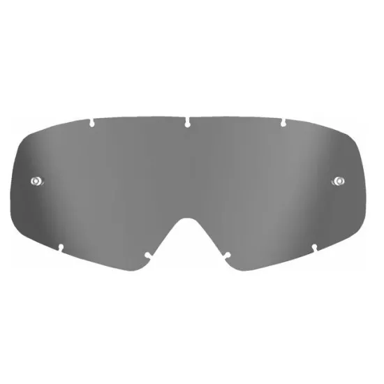 Сребриста огледална плака за детски мотокрос очила Alpinestars Vision с вградени пинчета и система за закрепване със седем отвора