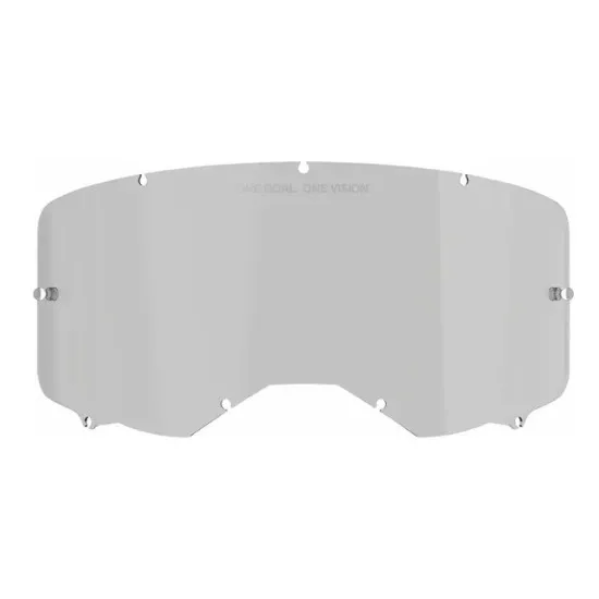 Сива тонирана плака ALPINESTARS VISION 8/5/3 MED SMOKE с интегрирани пинчета за флипери и логото ONE VISION отгоре