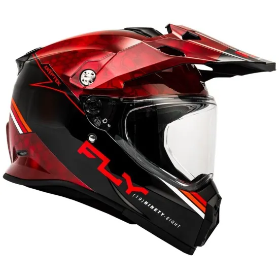 Ендуро каска FLY RACING Trekker Conceal-Red/Black – каска с двойна EPS защита и вентилационна система