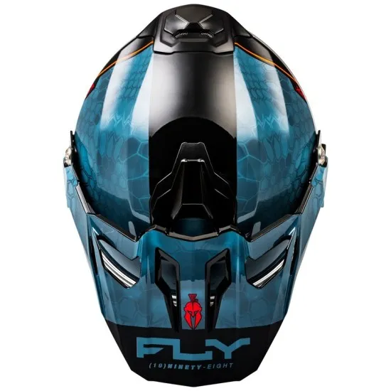 Ендуро каска FLY RACING Trekker Conceal-Slate/Black/Red – двойна EPS защита и вентилационна система