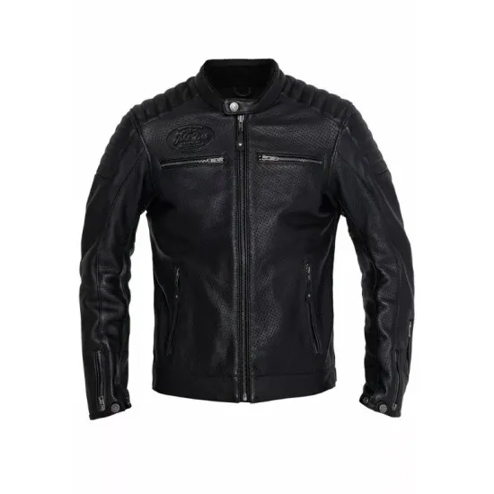 JOHN DOE DEXTER LEATHER BLACK – черно кожено мото яке с вентилация и протектори