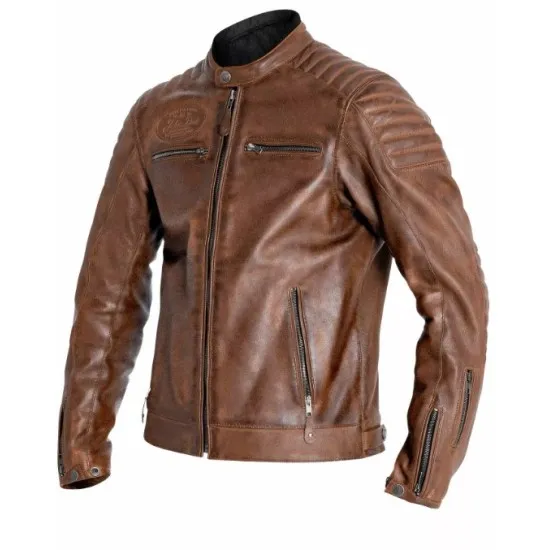JOHN DOE DEXTER LEATHER BROWN – кафяво кожено яке с вентилация и протектори