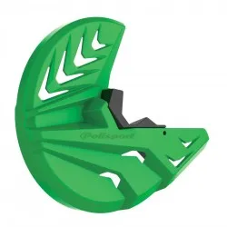 Предпазител за спирачен диск POLISPORT Disc & Bottom Fork Protector KX250F(21->) KX450F(19->) Green