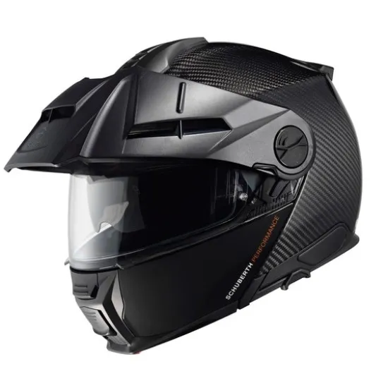 SCHUBERTH E2 Carbon Black – Лека и устойчива карбонова мото каска с разширена вентилация