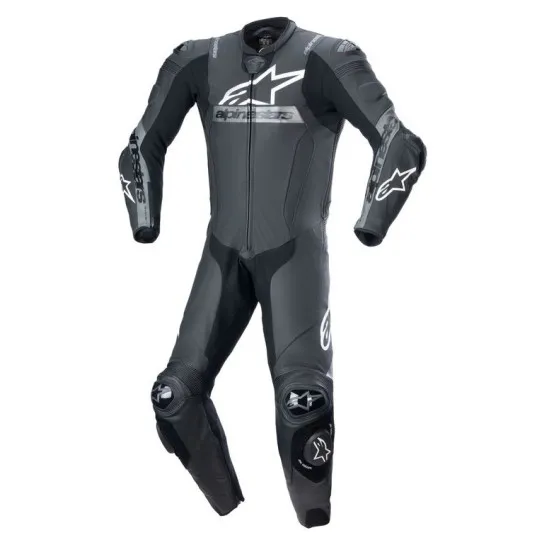 Кожен екип Alpinestars Missile Ward 1pc Black/Gray – състезателен костюм с Tech-Air съвместимост