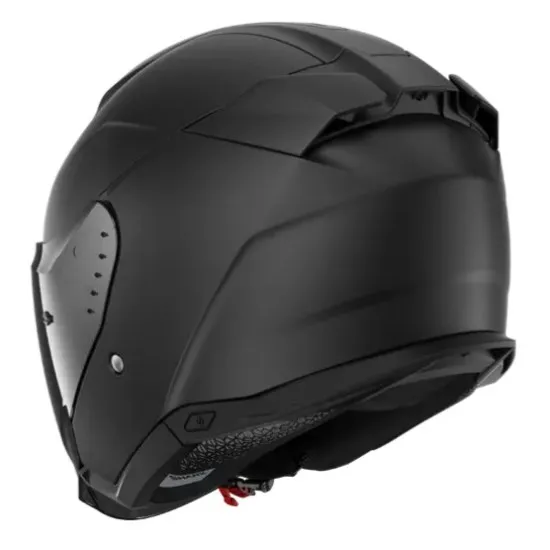 SHARK SKWAL JET BLACK – черна скутерова каска с визьор и слънцезащитни очила