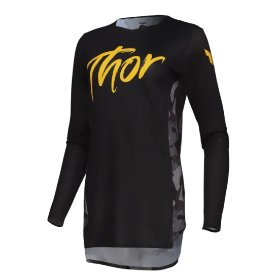 Дамско джърси THOR SPORTMODE SHADOW BLACK – Черен дизайн