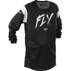 Детска мотокрос блуза FLY RACING Kinetic Stoke- Black/White 2025