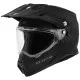 Ендуро каска FLY RACING Trekker Solid-Matte Black 2025 – Матово черна каска с визьор и слънчеви очила
