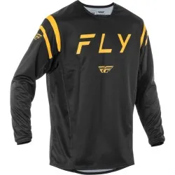 Мотокрос блуза FLY RACING Kinetic Center- Black/Gold 2025