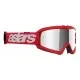 Детски мотокрос очила Alpinestars Vision Blaze Red Mirror-Silver – антифог очила със сребриста плака и RAM-Air вентилация