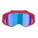 Мотокрос очила Alpinestars Supertech Corp Red/Blue Mirror-Blue – антифог очила с огледална плака и UV защита