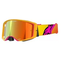 Мотокрос очила ALPINESTARS SUPERTECH CORP YLW/PNK MIRROR-RED