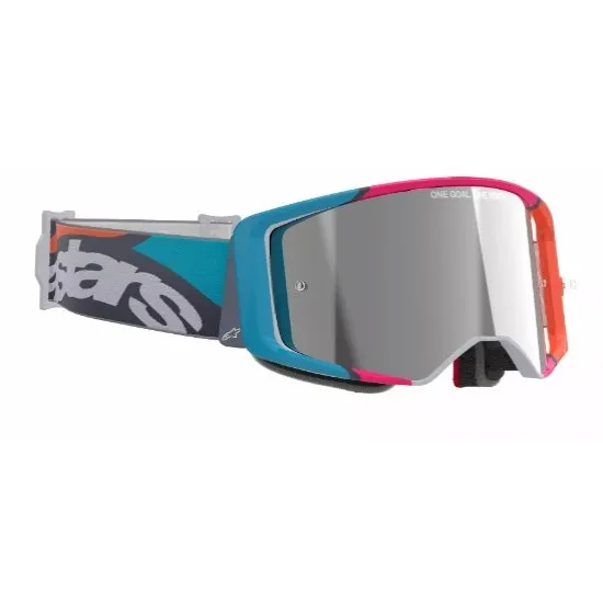 Мотокрос очила ALPINESTARS SUPERTECH STREAM GRAY/MULTI MIRROR-SILVER – Защита и комфорт с ABS-V плака