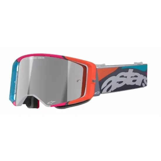 Мотокрос очила ALPINESTARS SUPERTECH STREAM GRAY/MULTI MIRROR-SILVER – Защита и комфорт с ABS-V плака