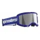 Мотокрос очила ALPINESTARS VISION 3 WORDMARK BL MIRROR-SIL – Широко зрително поле и защита от замъгляване