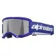 Мотокрос очила ALPINESTARS VISION 3 WORDMARK BL MIRROR-SIL – Широко зрително поле и защита от замъгляване