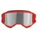 ALPINESTARS VISION 3 WORDMARK – Очилата с 100% UVA защита и комфортна лицева пяна Мотокрос очила ALPINESTARS VISION 3 WORDMARK RED MIRROR-SIL – Широко зрително поле и защита от замъгляване